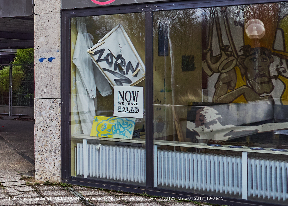 01.03.2017 - die Abrissbaustelle Quiddezentrum in Neuperlach